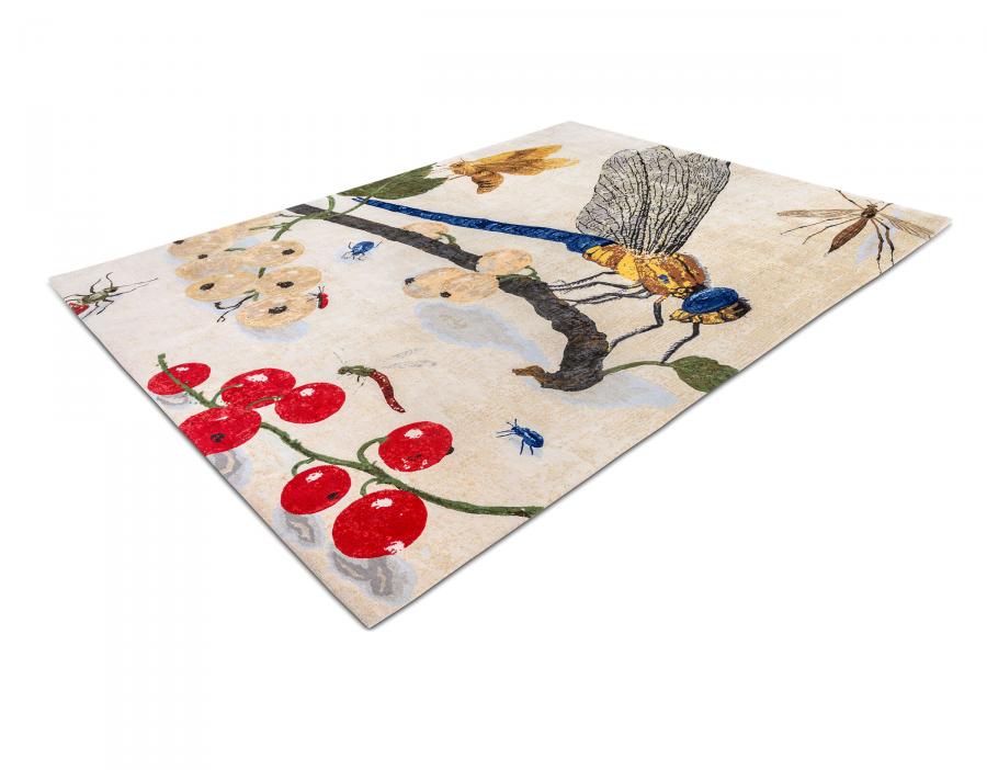 新中式竹蜻蜓图案地毯贴图-高端定制