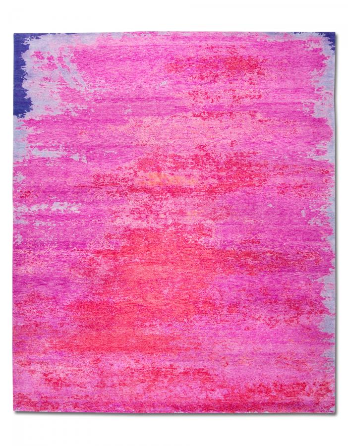 新中式粉色抽象图案地毯贴图-高端定制-2