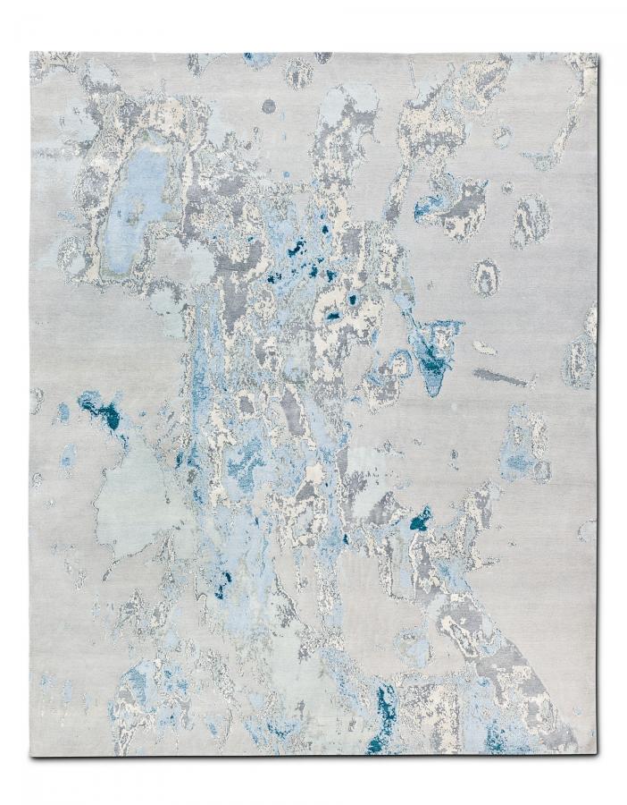 新中式灰蓝色抽象图案地毯贴图-高端定制-2