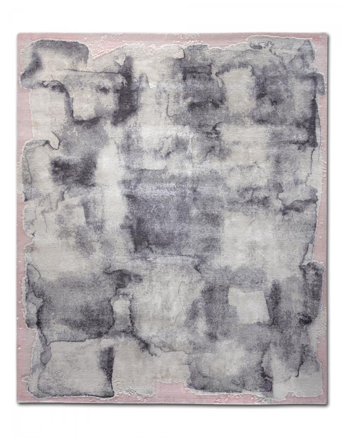 新中式灰白水墨抽象图案地毯贴图-高端定制-4