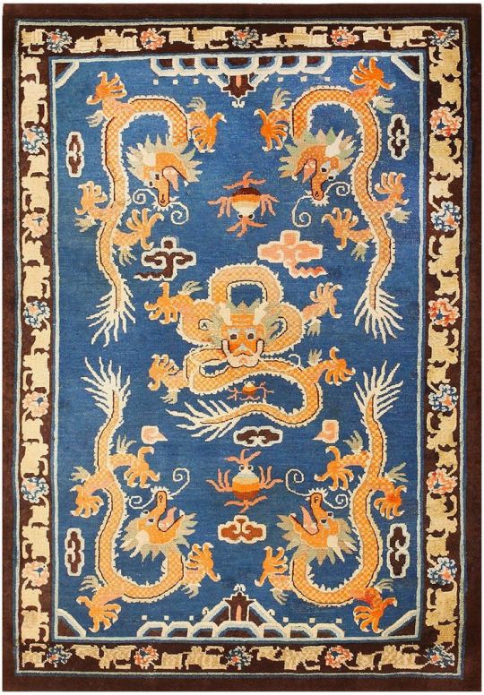 新中式古典飞龙地毯贴图-高端定制