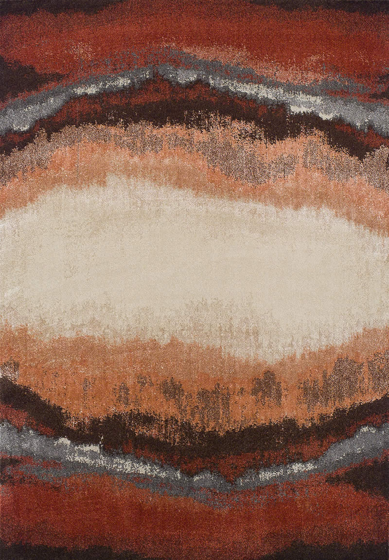 现代美式红色抽象图案地毯贴图-高端定制-现货