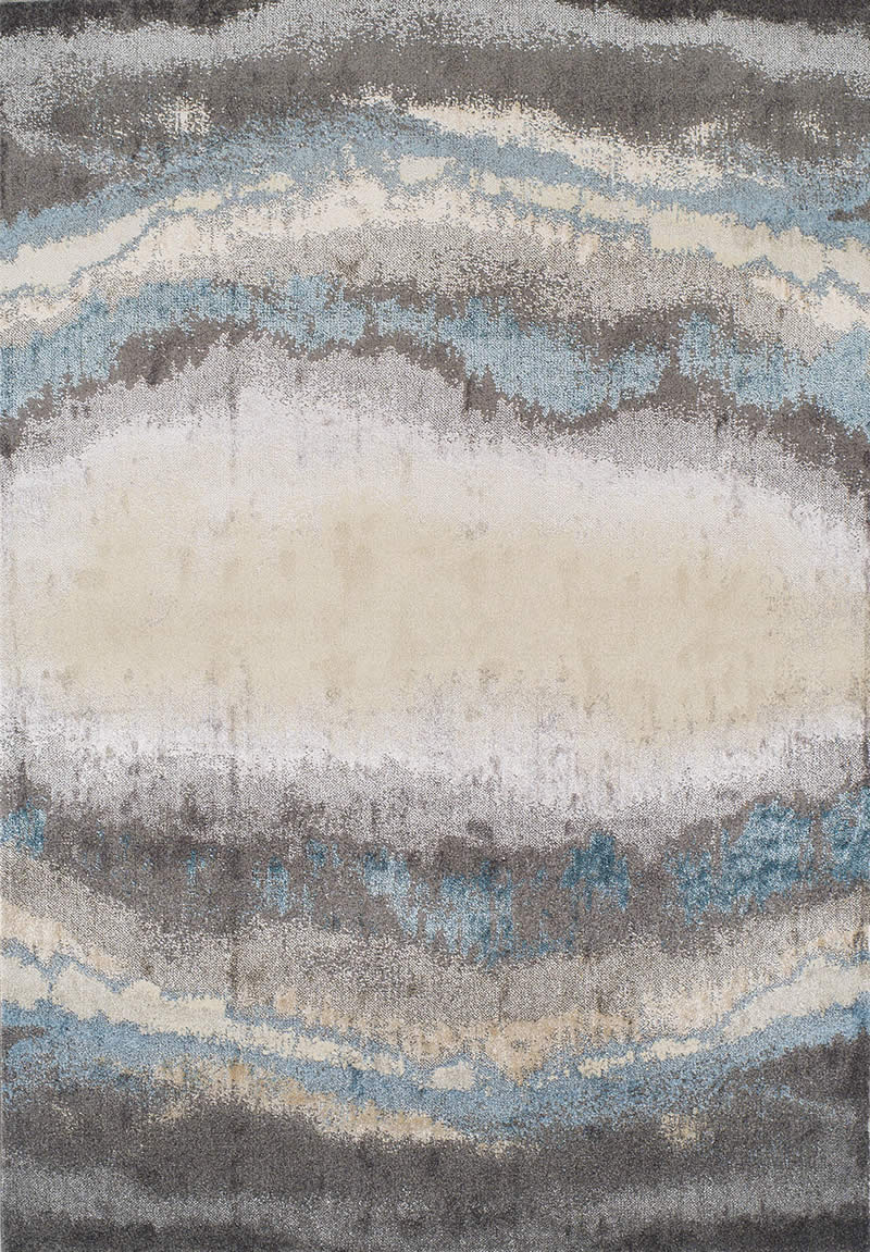 现代美式蓝灰色抽象图案地毯贴图-高端定制-现货