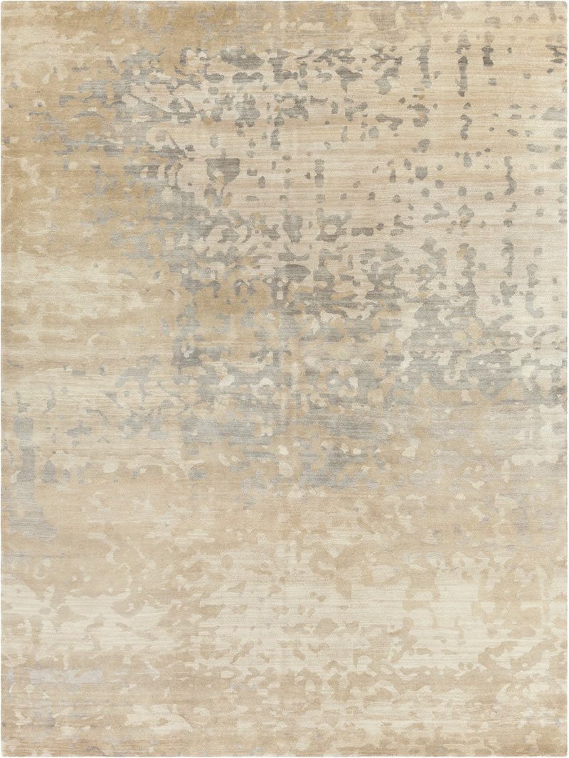 现代美式浅咖灰色抽象图案地毯贴图-高端定制
