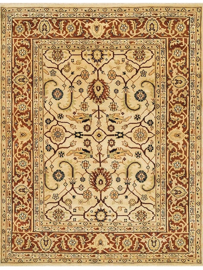 美式复古波西米亚花纹图案地毯贴图-高端定制-3