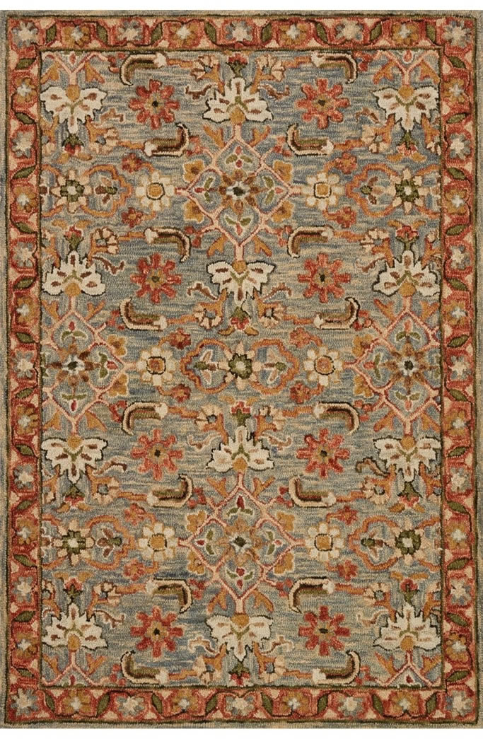 美式风格波希米亚花纹图案地毯贴图-高端定制-3