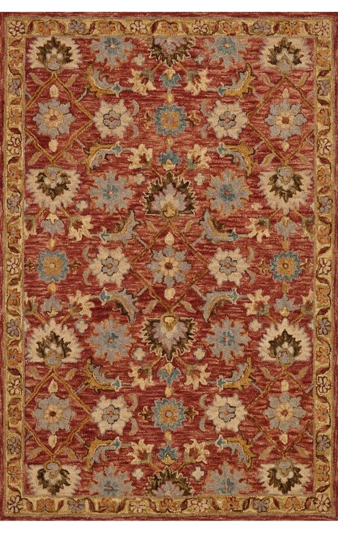 美式风格波希米亚花纹图案地毯贴图-高端定制-2