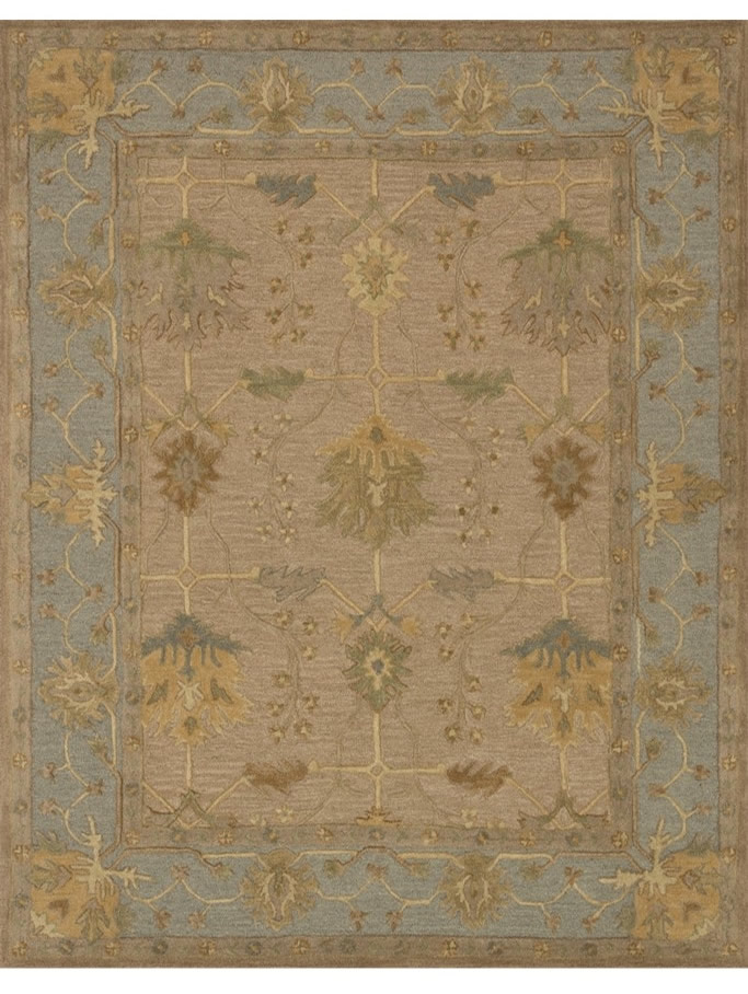 美式风格波希米亚花纹图案地毯贴图-高端定制-9