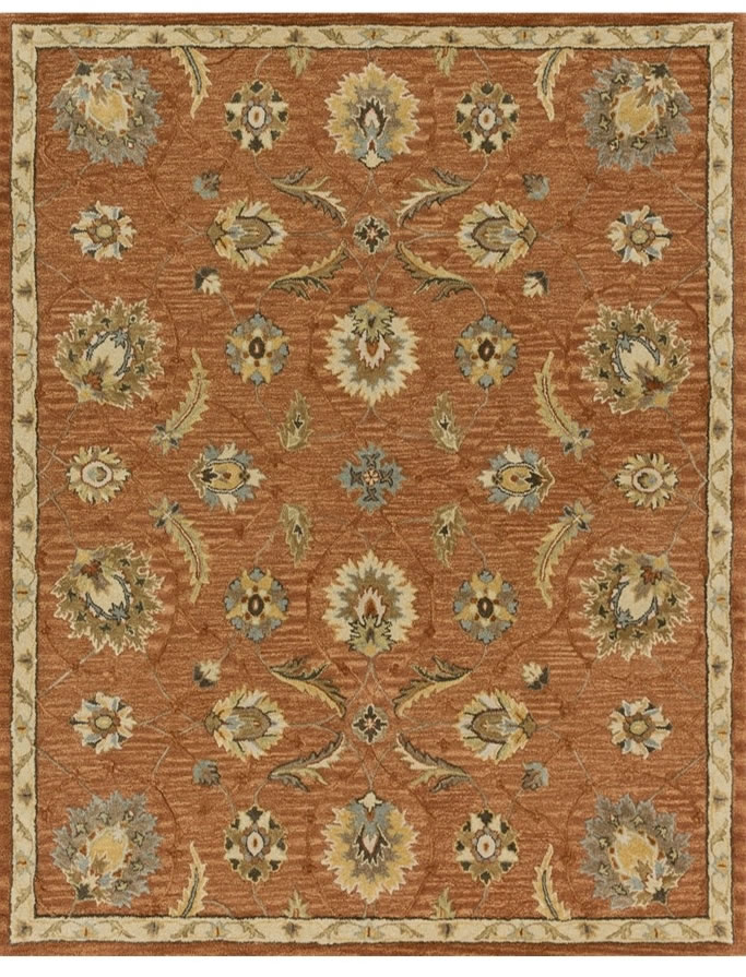 美式风格波希米亚花纹图案地毯贴图-高端定制-19