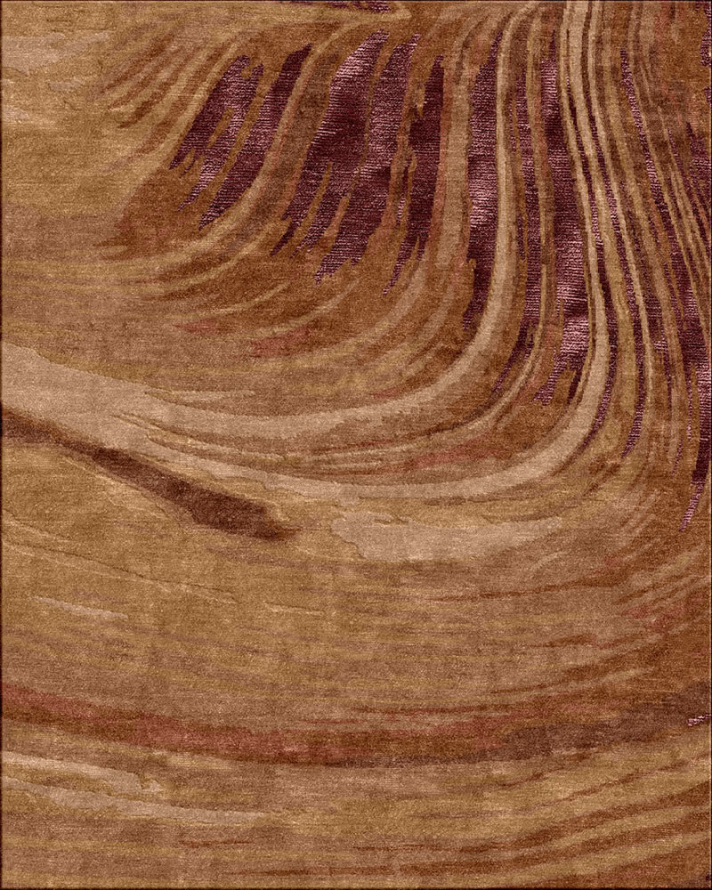 现代风格紫咖色渐变抽象图案地毯贴图-高端定制