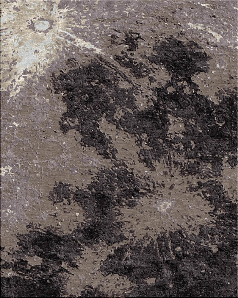 现代风格灰色系抽象图案地毯贴图-高端定制