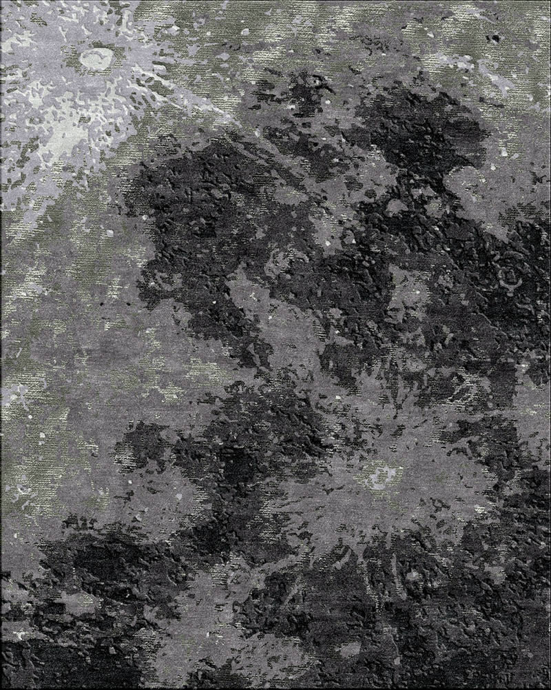 现代风格深浅灰色抽象图案地毯贴图-高端定制