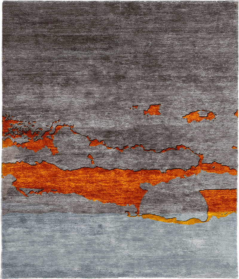 现代风格深浅灰色抽象图案地毯贴图-高端定制-2