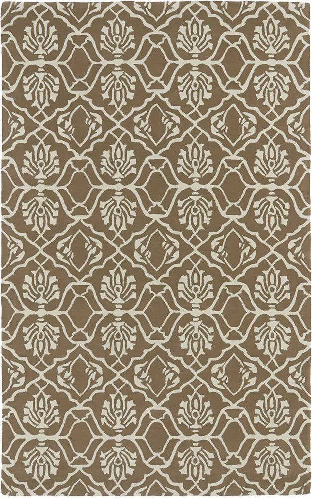 现代美式风格简单咖白色花纹图案地毯贴图