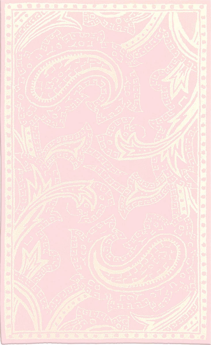 现代美式粉色波西花纹图案地毯贴图