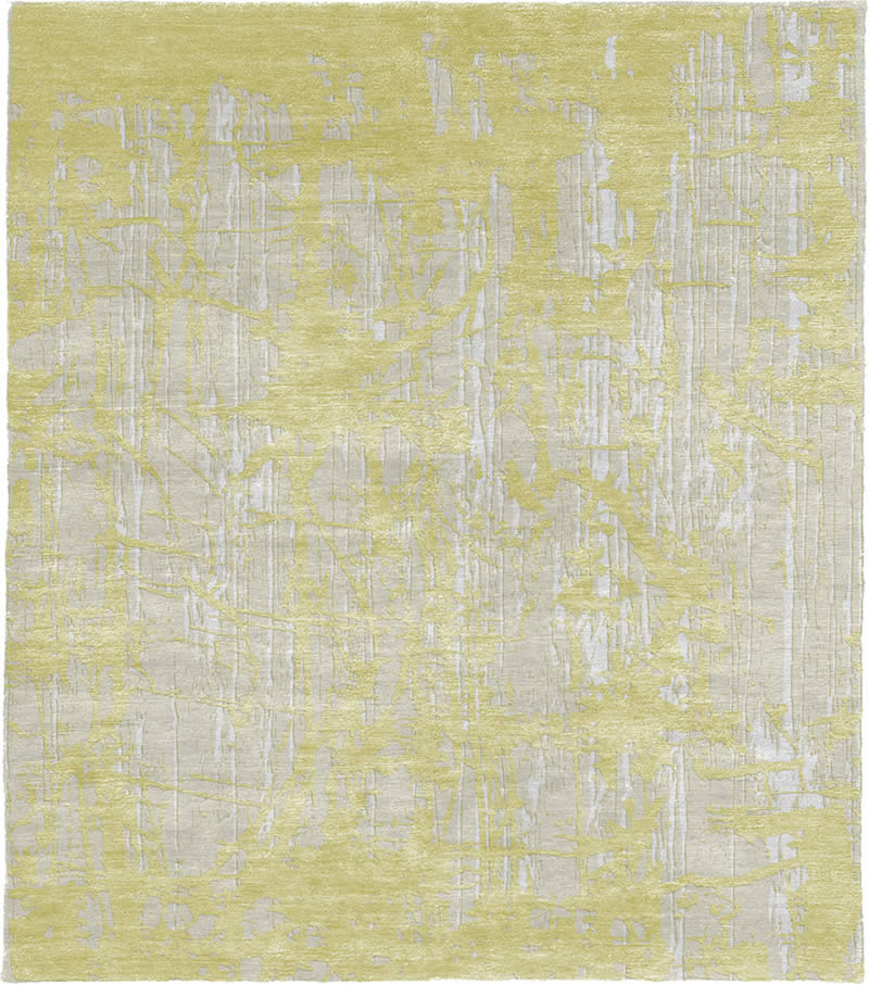 现代风格浅灰黄色抽象图案地毯贴图-高端定制