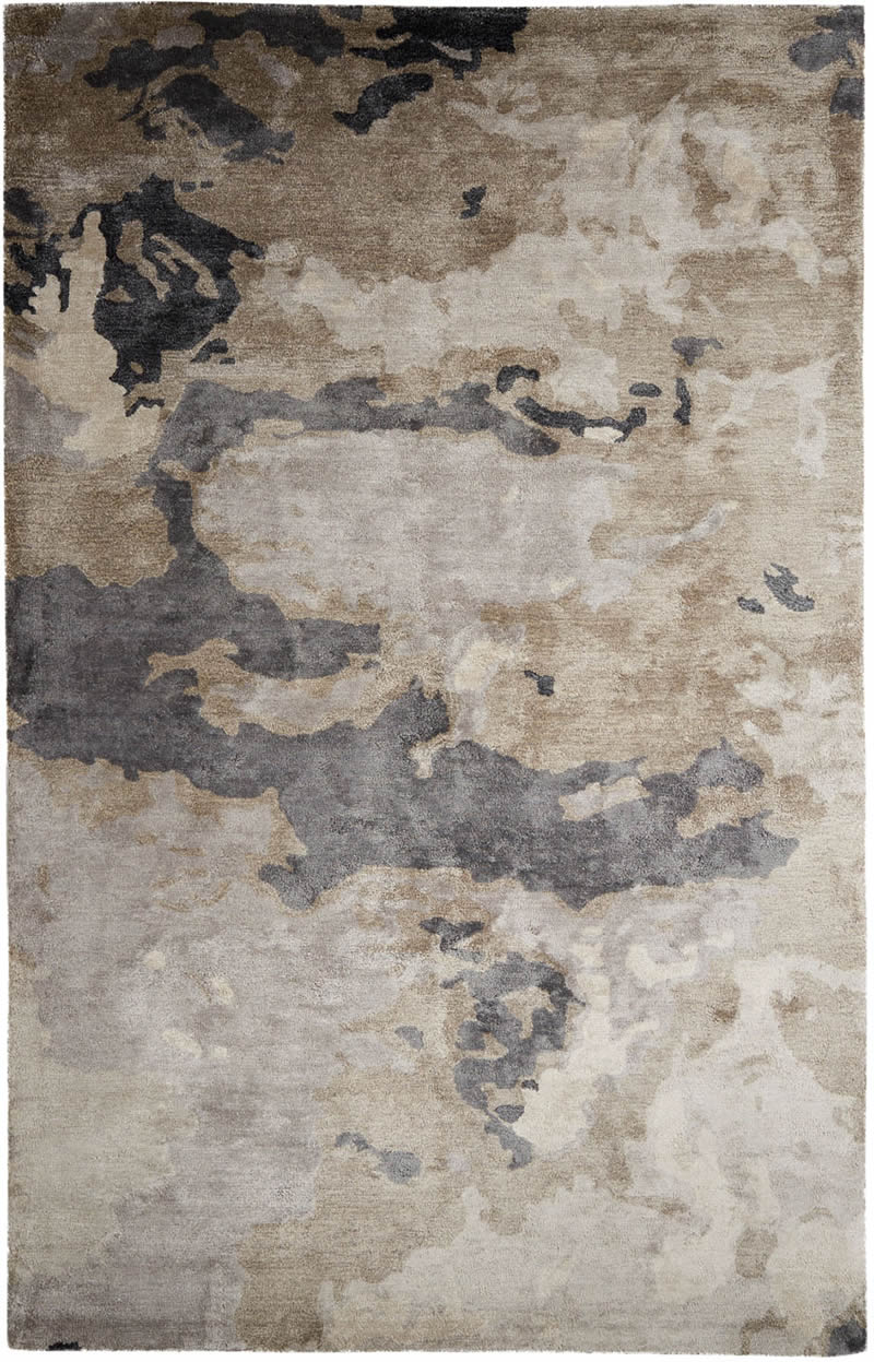 现代美式咖灰色抽象图案地毯贴图