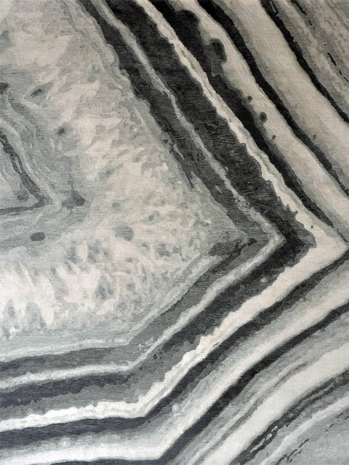 现代美式深浅灰墨色抽象图案地毯贴图-高端定制