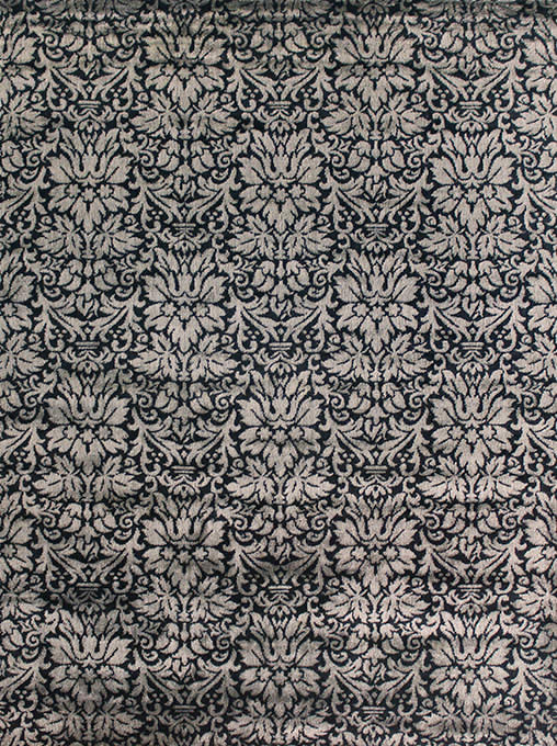 美式风格黑灰色花纹图案地毯贴图