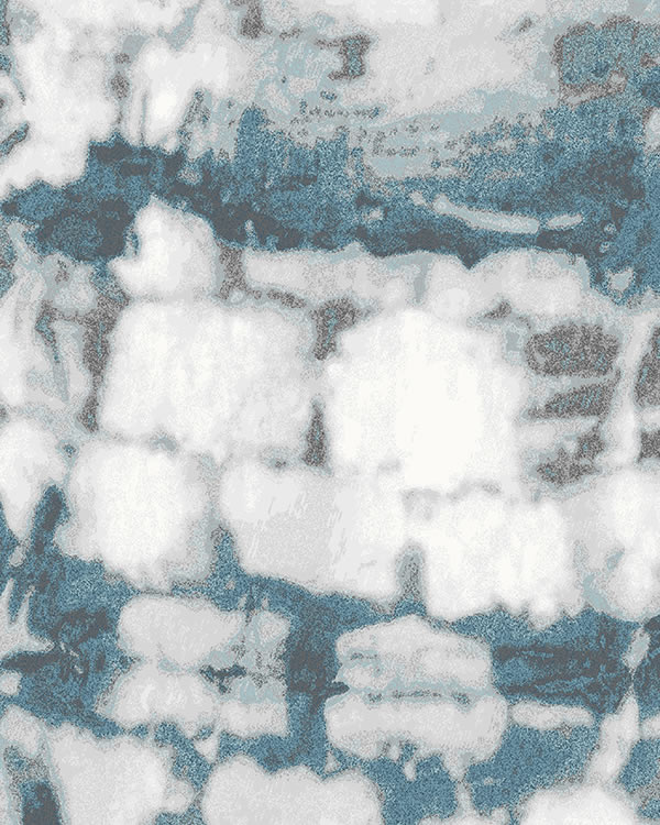 新中式深浅青蓝色抽象图案地毯贴图-高端定制