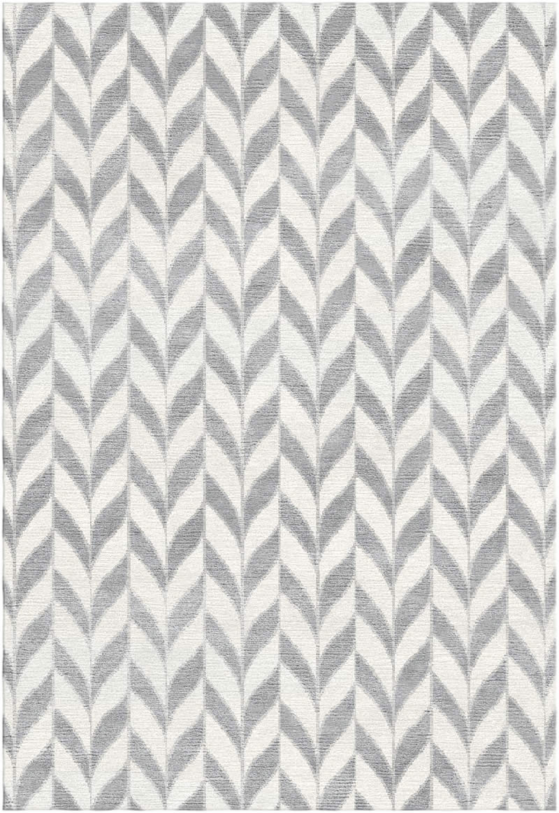 现代美式灰白色几何图形图案地毯贴图