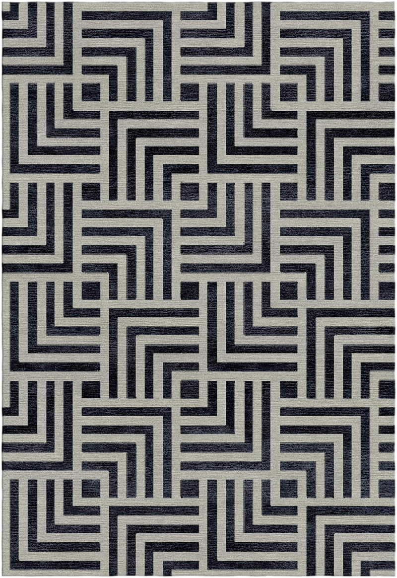 黑灰色几何图形纹理图案地毯贴图