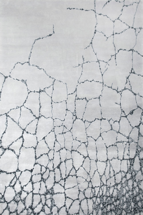 新中式冷墨灰色色裂纹图案地毯贴图