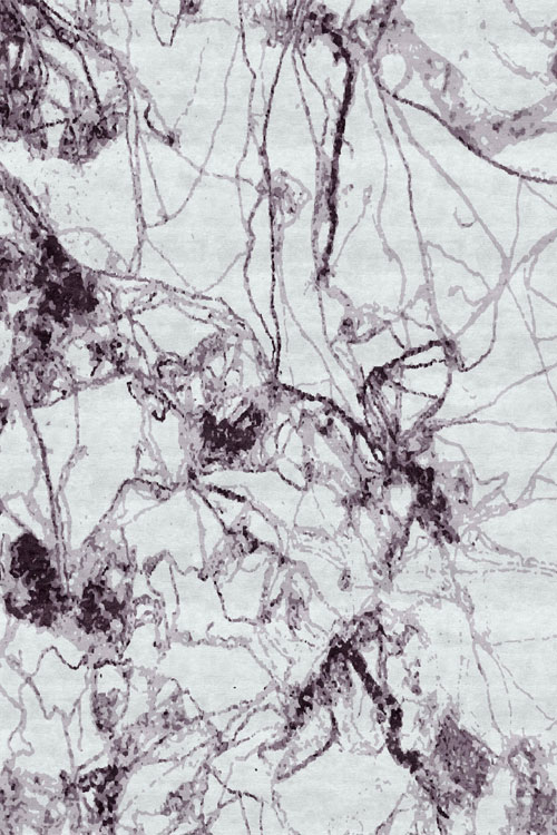 新中式紫灰色抽象纹理图案地毯贴图