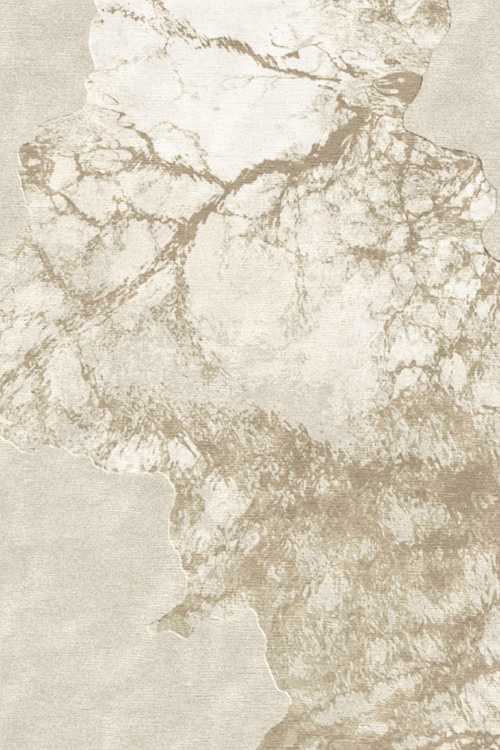 现代美式卡其色植物树枝图案地毯贴图