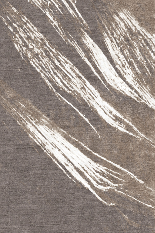 新中式咖灰色简单抽象图案地毯贴图