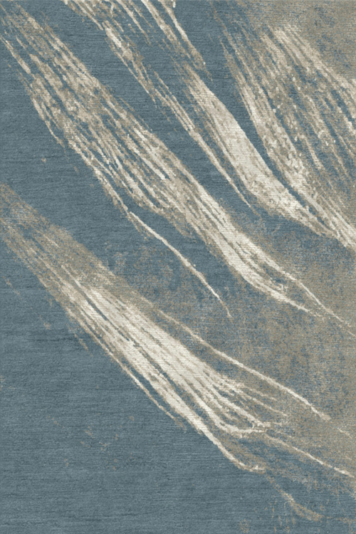 新中式青灰色简单抽象图案地毯贴图