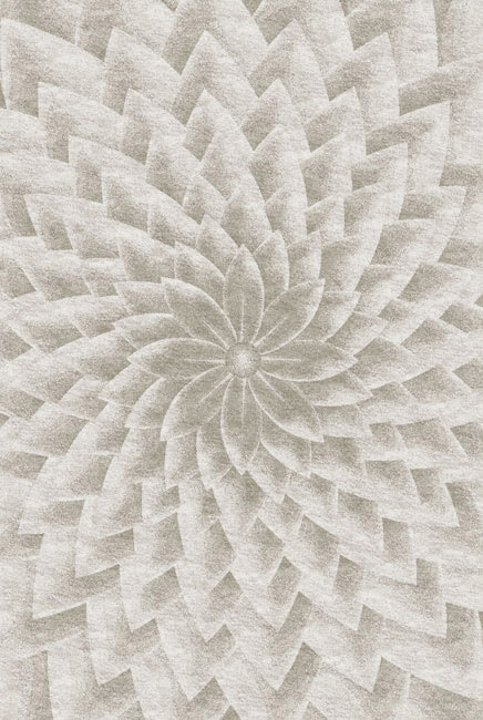 现代新中式暖灰色花纹图案地毯贴图