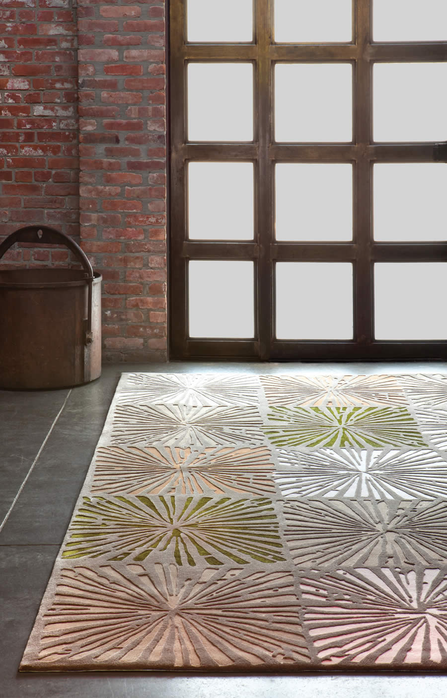 现代简约深咖色简单花纹图案地毯贴图