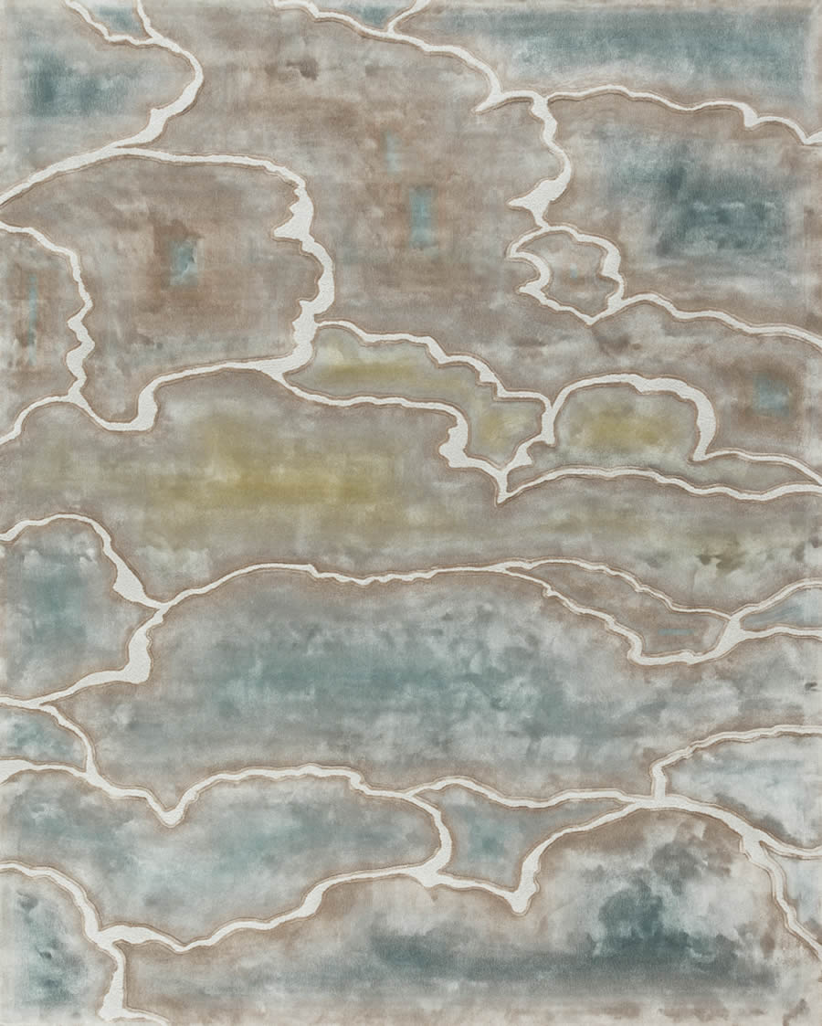 新中式岩石纹理渐变图案地毯贴图