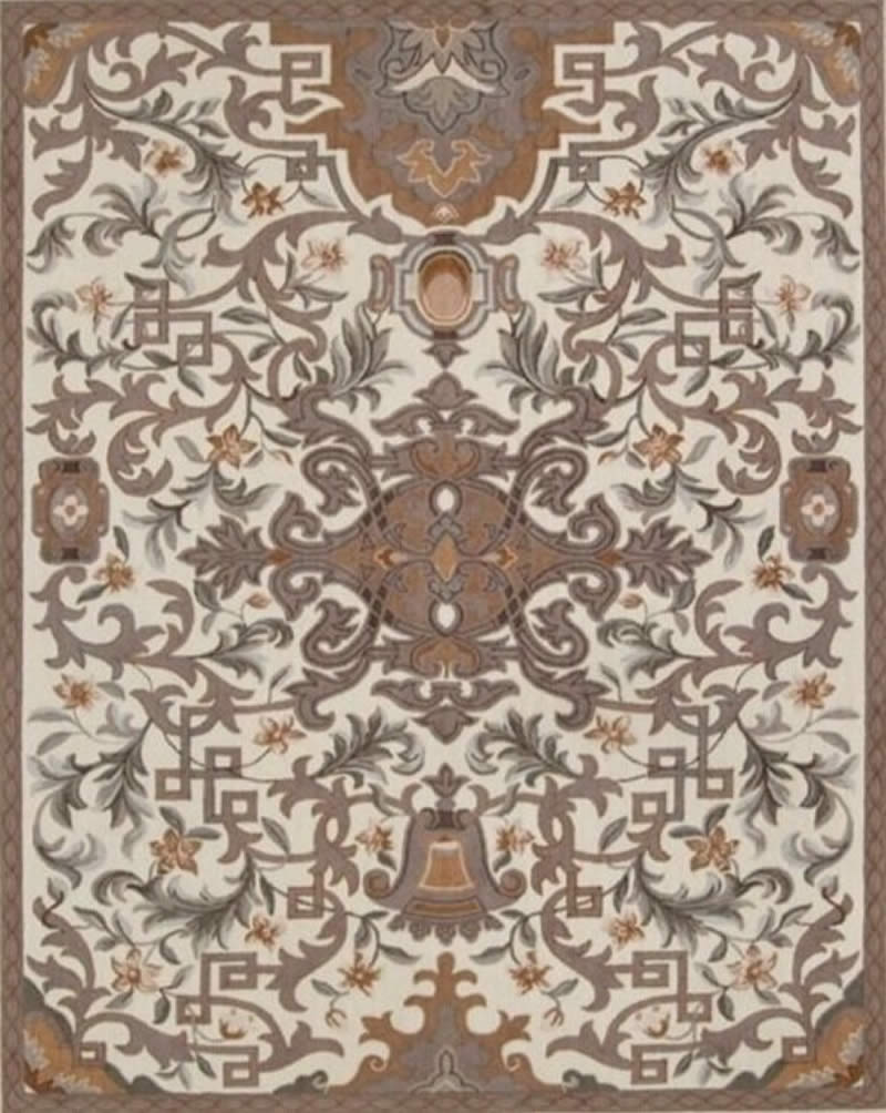 美式古典植物纹理图案地毯贴图