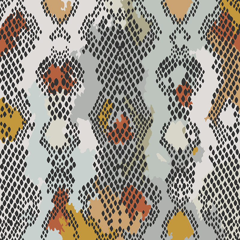 现代创意蛇纹图案地毯贴图