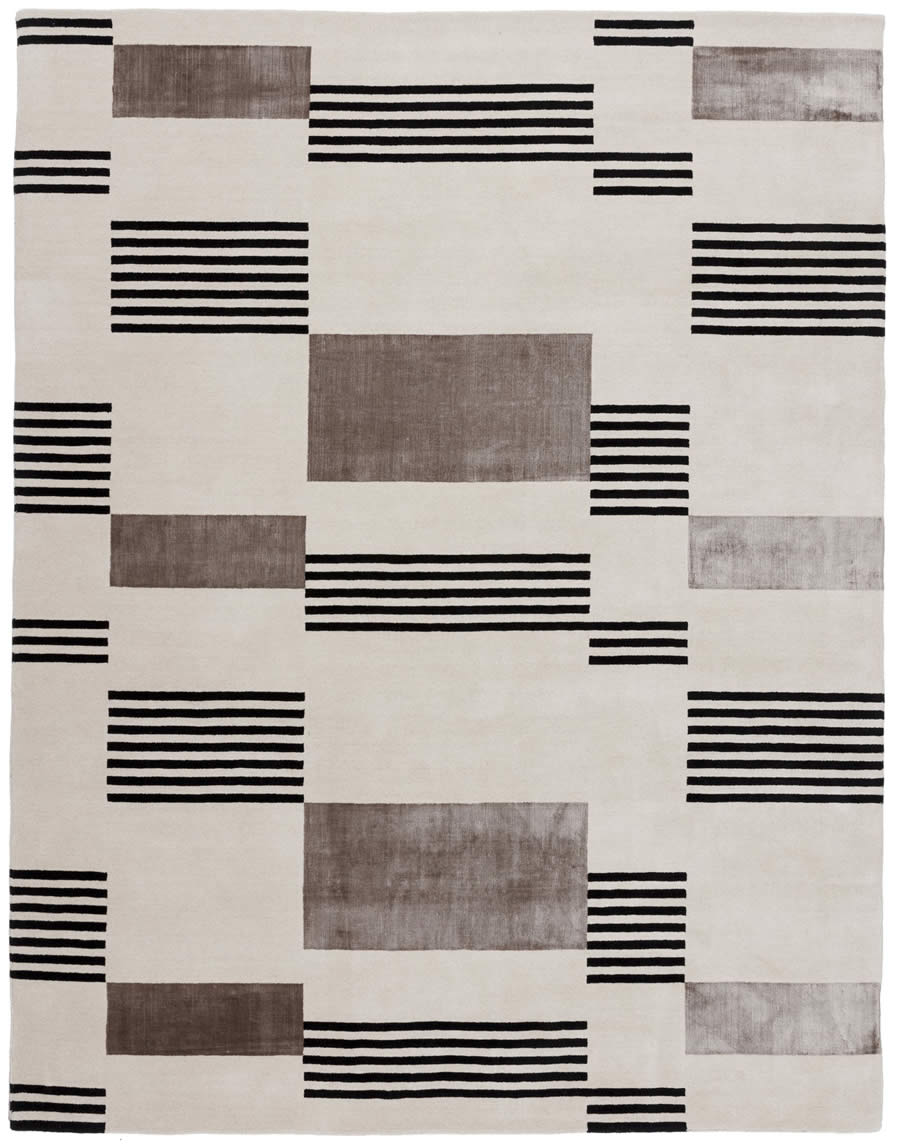 现代简约黑咖色简单纹理图案地毯贴图