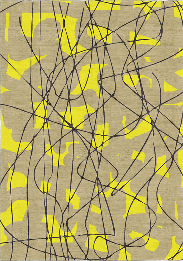 现代风格绿灰底黑纹线条纹理图案地毯贴图